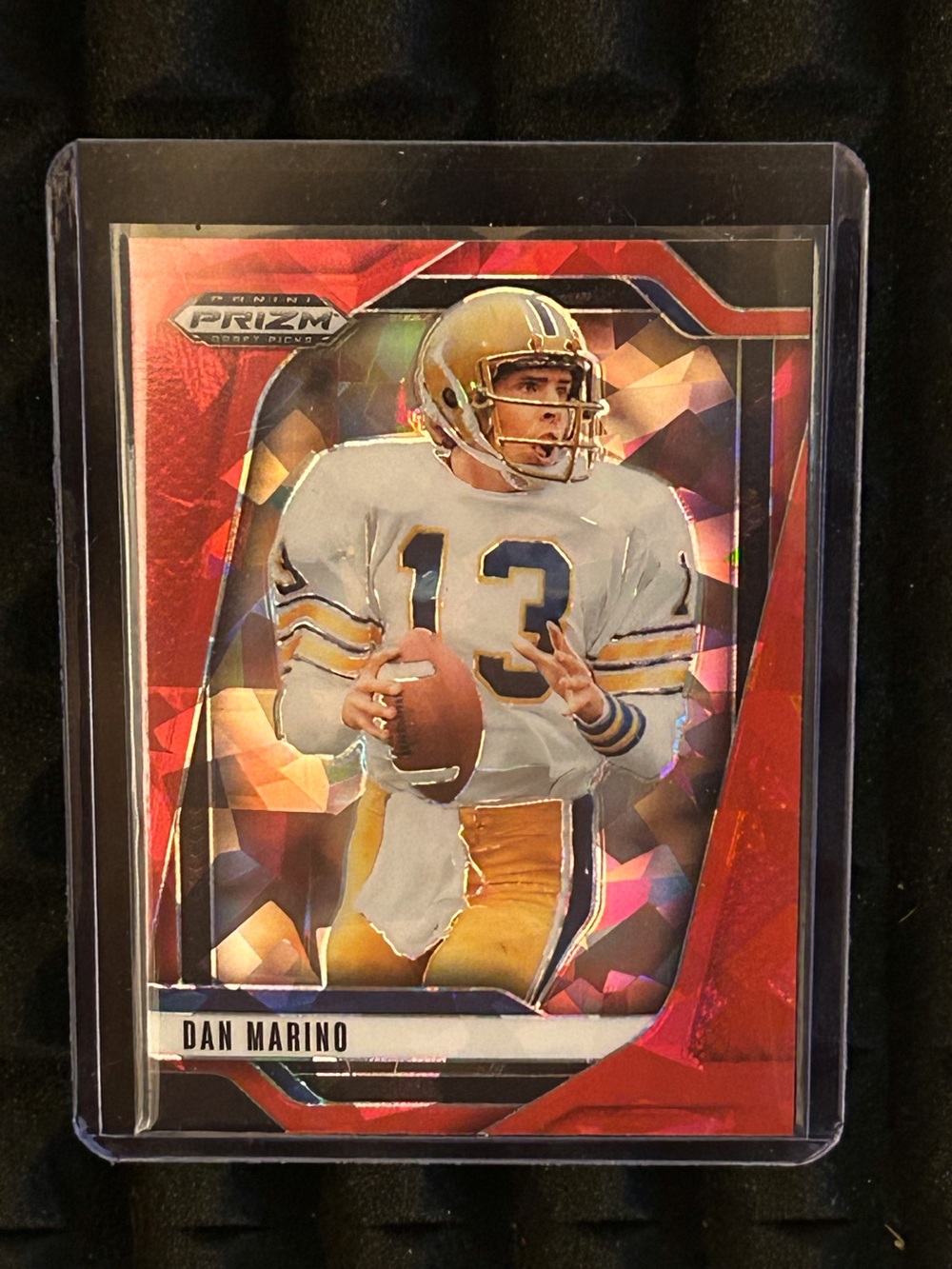 Dan Marino 2025 Panini Prizm Draft Pick Red CRACKED ICE